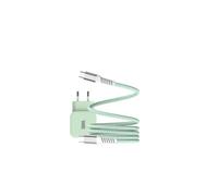 Bundle chargeur 1 port USB-C 20W + câble USB-C/USB-C vert