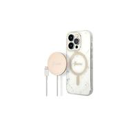 Bundle Chargeur 15W Magsafe + Coque Magsafe Marble pour iPhone 14 Pro