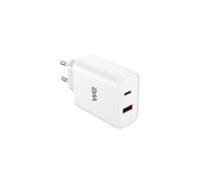Bundle chargeur PC WE USB-C/USB + câble USB-C/USB-C 2m - Chargeur 1 port USB-C 65W - 1 port USB Blanc