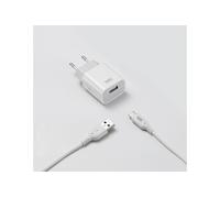 Bundle Chargeur Secteur + Câble USB/USB-C - 1 USB - 12W - USB 2.0 - Blanc
