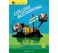 Bundle: College Accounting, Chapters 1-27, 20th + Study Guide with Working Papers, Chapters 1-9 and 10-15 (with Combination Journal Module)