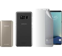 Bundle Coque Transparente Samsung Galaxy S8 + Protège écran + Powerbank 5200mAh Samsung