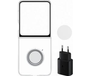 Bundle Coque Transparente support amovible Samsung Galaxy Z Flip 5 + Chargeur USB C 25W PD Samsung