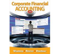 Bundle: Corporate Financial Accounting, 11th + Aplia Printed Access Card