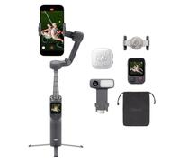 Bundle Créateur DJI Osmo Mobile 8P (émetteur DJI Mic Mini 2S) | Stabilisateur de nacelle pour iPhone et Android, radiocommande, micro sans fil, réduction de bruit par IA, nacelle 3 axes