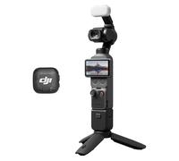 Bundle Créateur DJI Osmo Pocket 4, caméra vlog de Poche avec nacelle, capteur CMOS 1 Pouce et 4K/240 IPS, stabilisation sur 3 Axes, Stockage intégré de 107 Go, émetteur Mic 3