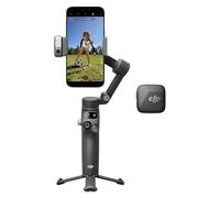 Bundle Créateur Osmo Mobile 8 (Émetteur DJI Mic Mini Noir Absolu), nacelle stabilisatrice pour Smartphone, Suivi natif IA avec Audio et éclairage, Rotation panoramique à 360°