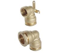 Bundle de Raccords en Laiton SOMATHERM FOR YOU - Coudé Applique Murale et Coudé Égal pour Tube PE Ø25 mm - Pression 20 bars, Température -10° à +80°C, Garantie 5 ans