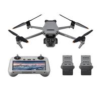 Bundle DJI Mavic 3 Pro Fly More avec DJI RC (radiocommande avec écran), Drone phare à trois caméras avec caméra Hasselblad CMOS 4/3, Transmission vidéo 15 km, Trois batt., Station de recharge