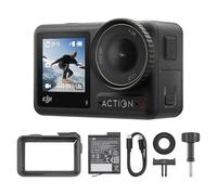 DJI Bundle Osmo Action 4 Essentiel - Caméra d’Action étanche 4K/120 IPS avec capteur 1/1,3 Pouce, des Images saisissantes en Basse lumière, des Couleurs D-Log M 10 Bits, Batterie 1 770 mAh prolongée