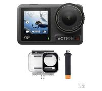 Bundle DJI Osmo Action 4 Plongée - Caméra d’action étanche, vidéo sous-marine, poignée flottante et boîtier étanche à 60 m, D-Log M 10 bits, capteur 1/1,3 pouce, HorizonSteady 360º, Caméra de vlogging