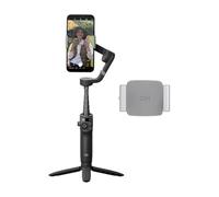 Bundle DJI Osmo Mobile 6 Fill Light, nacelle pour tél. à 3 axes, barre d’extension intégrée, portable + pliable, nacelle pour Android et iPhone, suivi d’objet, gris ardoise et bride de tél. Fill Light