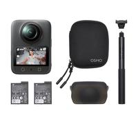 Bundle Essentiel DJI Osmo 360, caméra 360 avec imagerie 360° de 1 Pouce, vidéo 360° en 8K Native, kit de Perche à Selfie Invisible de 1,2 m, autonomie de Batterie prolongée avec 2 Batteries