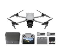 DJI Drone Air 3S – RC 2 écran, CMOS 1'', télé moyenne, 4K/60 ips, détection omnidir., 3 batteries
