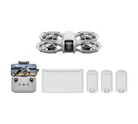 Bundle Fly More DJI Neo, Mini Drone avec Caméra 4K UHD pour Adultes, Drone Suiveur qui Vole Seul de 135 g, Décollage du Creux de la Main, Suivi de Sujet, QuickShots, avec RC-N3 et 3 Batteries
