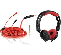 Bundle: HD 25 Cable DeLuxe 3,5 m + Earpads Velour - red