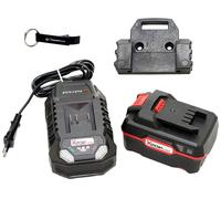 Bundle HEADNMORE® avec 1x batterie 20V 4Ah Pap 20 B3 + 1x chargeur 20V 4,5A PLG 20 C3 + SUPPORT MURAL + porte-clés HEADNMORE