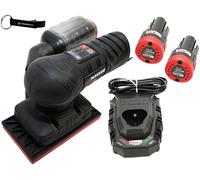 Bundle HEADNMORE® - Ponceuse vibrante sans fil 12V PARKSIDE PERFORMANCE® PASSP 12 + porte-clés HEADNMORE® (avec batterie 2x2Ah)