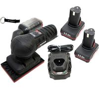 Bundle HEADNMORE® - Ponceuse vibrante sans fil 12V PARKSIDE PERFORMANCE® PASSP 12 + porte-clés HEADNMORE® (batterie 2x4Ah incluse)