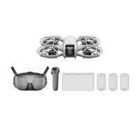 Bundle Motion Fly More DJI Neo, Mini Drone avec Caméra 4K UHD pour Adultes | Drone Suiveur qui Vole Seul de 135 g, Décollage du Creux de la Main, Suivi de Sujet, avec RC Motion 3 et 3 Batteries