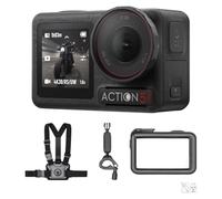 Bundle Motocyclisme/VTT DJI Osmo Action 5 Pro, Caméra d’Action 4K pour Cyclistes, Capteur 1/1,3", FOV de 155º, Batterie de 4 h, Enr. de Données Sportives, Support de Sangle de Poitrine pour une FPV