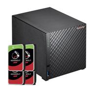 Bundle NAS Asustor AS1104T 1Go avec 4 disques de 10To IronWolf