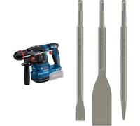 Bundle of Bosch Professional 18V System perforateur sans-fil GBH 18V-22 X + Set de 3 burins SDS Plus (BURIN+PIC+LARGE) BOSCH 2607019159