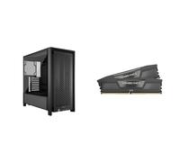 Bundle of CORSAIR Frame 4000D - Noir + CORSAIR Vengeance DDR5 32Go (2x16Go) DDR5 6000MHz CL30 AMD Expo Intel XMP iCUE Mémoire Informatique Compatible - Gris (CMK32GX5M2B6000Z30)