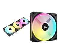 Bundle of CORSAIR iCUE LINK QX120 RGB 120mm Triple Ventilateurs Kit de avec Le Hub du Système iCUE LINK - Noir + CORSAIR iCUE Link QX120 RGB 120mm Ventilateur - Noir
