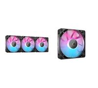 Bundle of CORSAIR iCUE Link RX120 RGB 120mm - Ventilateur Simple - Noir + CORSAIR iCUE Link RX120 RGB 120mm Ventilateurs PWM avec Hub Système iCUE Link - Triple Pack - Noir