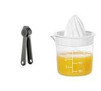 Bundle of GastroMax Presse-ail + Gastromax - Presse Agrumes Manuel Transparent en Plastique sans BPA - avec Graduations et Bec verseur - Poignées ergonomiques - Nettoyage intégré - Résistant au lave-v