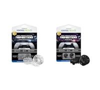 Bundle of KontrolFr PS Fr alaxy Black Grips pour Manette PS5 + KontrolFr PS Fr alaxy Crystal Grips pour Manette PS5 | Précision & Aim Assist| Rehausseurs & Protection de Joystick