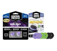 Bundle of KontrolFr PS Fr alaxy Grips pour Manette PS5 + KontrolFreek Precision Rings | Aim Assist Motion Control pour PS5/PS4 | Précision FPS