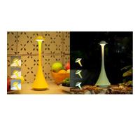 Bundle of LuminexDesigns Lampe de Table LED Sans Fil Jaune +Verts -Rechargeable Lampe de Chevet Tactile Dimmable,Design Moderne Élégant et Minimaliste Métal,pour Chambre,Salon,Jardin,Dîner,Extérieur,C