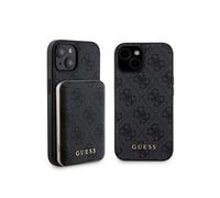 Bundle Pack MagSafe 4G Metal Gold Logo - Ensemble coque + Power Bank 5000mAh MagSafe iPhone 15 (noir)