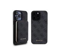 Guess Bundle Pack MagSafe 4G Metal Gold Logo - Ensemble coque + Power Bank 5000mAh MagSafe iPhone 15 Pro Max (noir) G