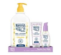 Bundle Soin Doux Le Tout Petit Marseillais : Gel Lavant 2 En 1 Calendula (700 Ml) ¿ Crème Hydratante Amande Douce (100 Ml) ¿ Hui Multicolore