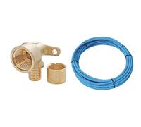 Bundle SOMATHERM FOR YOU - Applique à glissement femelle PER Ø12, coude femelle 15/21, couronne de tube PER Ø12 nu bleu 15m - Montage facile, résistance à la corrosion, norme NF, compatible tubes PER