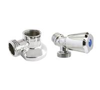 Bundle SOMATHERM FOR YOU - Applique murale et robinet standard pour machine à laver - Corps en laiton chromé, installation facile, norme ACS, esthétique et résistant