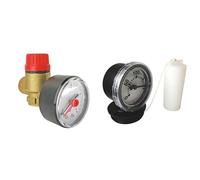 Bundle SOMATHERM FOR YOU - Bloc soupape mano 3 bars pour chauffage circuit fermé + Jauge mécanique 2" pour cuve fioul - Indicateur de niveau de fioul 0-2m, installation facile