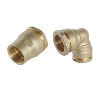 Bundle SOMATHERM FOR YOU - Raccord laiton droit et coudé égal pour tube PE Ø25 mm, pression max 20 bars, température -10°C à +80°C, joint torique EPDM, norme ACS, garantie 5 ans