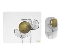 Bundle souris sans fil avec tapis T'n'b Exclusiv Full Moon Blanc Blanc G