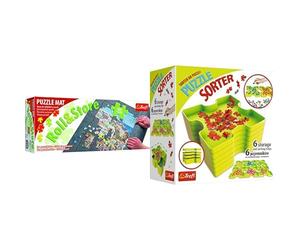 Bundle Trefl-Velcro Solide Tapis de Puzzle, 500-1500 Teile Puzzles Trefl + Le trieur de Puzzles Bundle