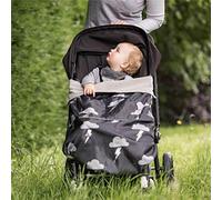 BundleBean Chancelière Bebe Universelle pour Poussette, siège d'auto pour bébé, Porte-bébé et siège de vélo imperméable et Comfortable (Éclairs d'argent métallique)