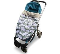 BundleBean - Housse doublée en polaire pour porter bébé - Housse imperméable pour tous les temps - Housse de sangle pour toutes les tailles d'élingues et de porte-bagages (ours polaire gris sauge)