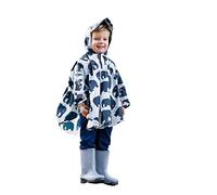BundleBean Poncho de pluie imperméable pour enfant de 2 à 4 ans Ajustement universel Capuche à visière Boutonspression sous le menton et les bras Livré avec son propre sac de rangement