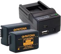 Bundlestar Chargeur de batterie 4 en 1 avec batterie de remplacement pour Panasonic DMW BMB9 E, Lumix DC FZ82, DMC, FZ72, FZ62, FZ45, FZ48, FZ100, FZ150 et Leica V-LUX 3