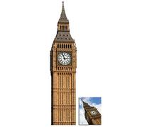 BundleZ-4-FanZ Fan Packs Big Ben (Clock) - Famous repère Personnage Découpé dans du Carton/Silhouette en Carton: Grandeur Nature/Standee/Stand-Up - avec Star Photo (Dimensions 25x20 Cm)