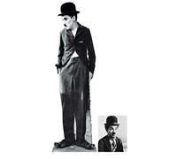 BundleZ-4-FanZ Fan Packs Charlie Chaplin Personnage Découpé dans du Carton/Silhouette en Carton: Grandeur Nature/Standee/Stand-Up - avec Star Photo (Dimensions 25x20 Cm)