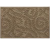 Bungalow Flooring Waterhog Paillasson 61 x 91 cm fabriqué aux États-Unis, revêtement de sol durable et décoratif, antidérapant, intérieur/extérieur, traitement de l'eau, collection buis, kaki/camel